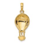 10K Polished Hot Air Balloon Charm - Image 4