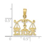 10K LIBRA Zodiac Charm - Image 3
