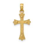 10k Two-tone Center Cross Charm - Image 4