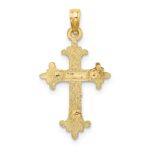 10K Two-Tone Crucifix Charm - Image 4