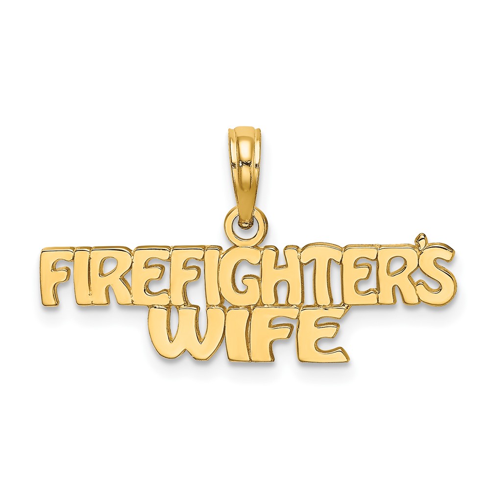10K922.jpg 10k FIREFIGHTER'S WIFE Charm - Image 1