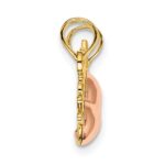 10k Two-Tone MOTHER and DAUGHTER Break-Apart Hearts Charm - Image 2