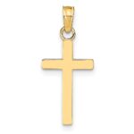 10k Polished Cross Pendant