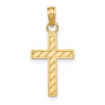 10k D/C Cross Pendant - Image 4