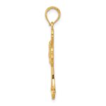 10k Polished Cross w/Dove Pendant - Image 2