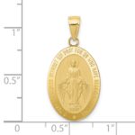 10k Miraculous Medal Pendant - Image 3