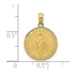 10k Miraculous Medal Pendant - Image 3