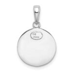10k White Gold Saint Christopher Medal Charm - Image 4