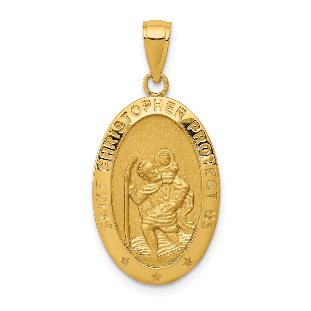 10M1478.jpg 10k Saint Christopher Medal Pendant - Image 1