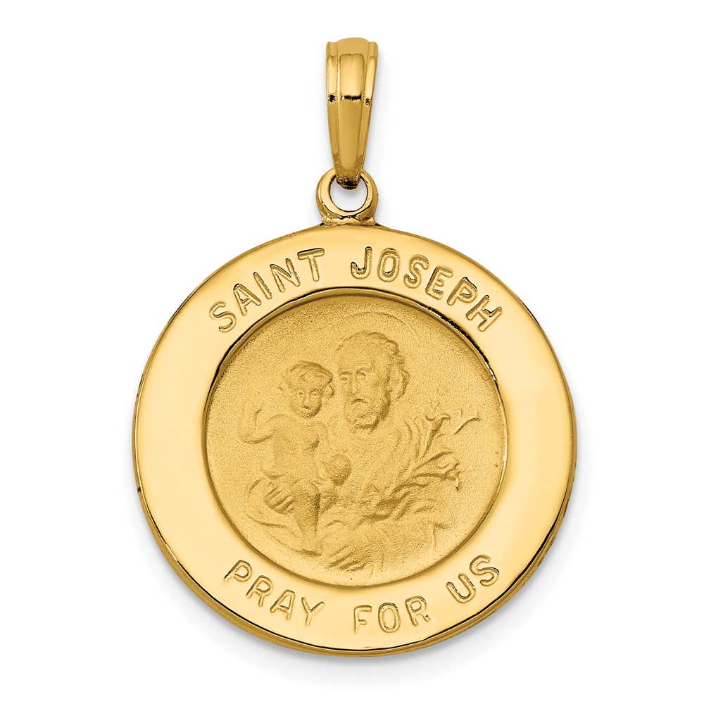 10M1506.jpg 10k Saint Joseph Medal Pendant - Image 1