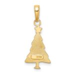 10K Polished Christmas Tree Pendant - Image 3
