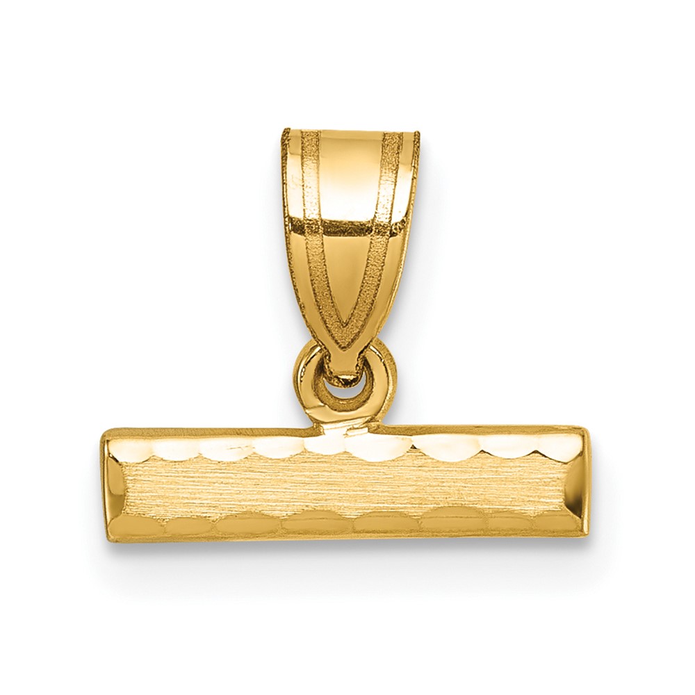 10MNTOP.jpg 10ky Casted Medium Diamond-cut Top Charm - Image 1