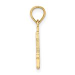 10K Number 4 Block Charm - Image 2