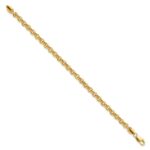 10k 7.5in 5mm Polished Fancy Rolo Link Bracelet - Image 2