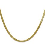 10k 3mm Silky Herringbone Chain - Image 2