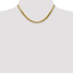 10k 5mm Silky Herringbone Chain - Image 4