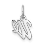 10kw Small Script Initial W Charm - Image 3