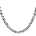 10k WG 6.25mm Flat Beveled Curb Chain - Image 2