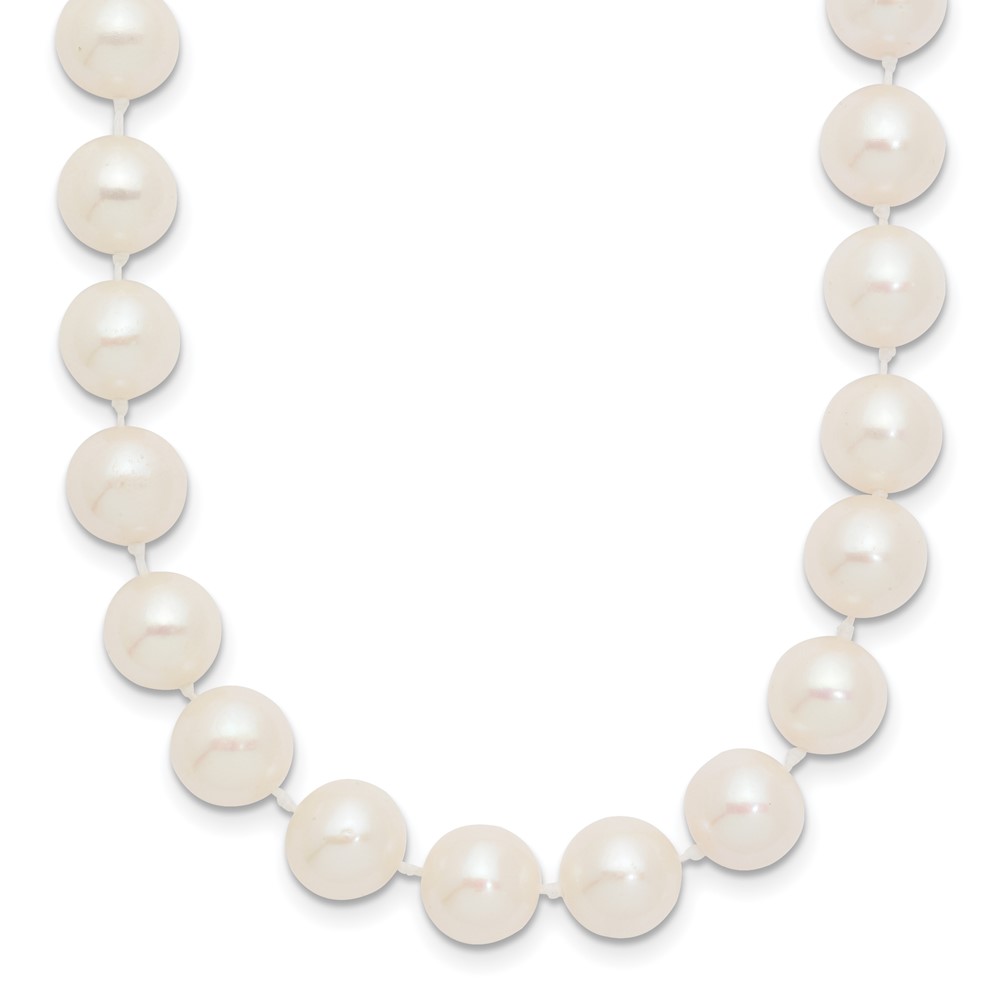 10WPN080.jpg 10k 8-9mm White Near Round Freshwater Cultured Pearl Necklace - Image 1