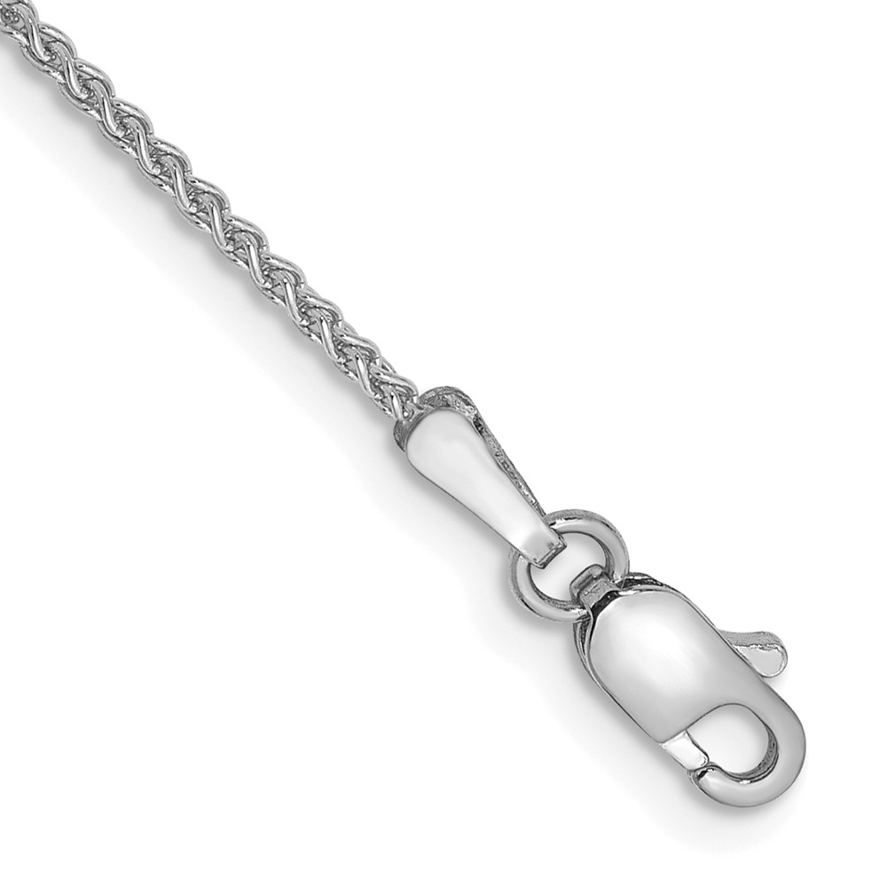 10WSP030-7.jpg 10k WG 1.25mm Spiga Chain Anklet - Image 1