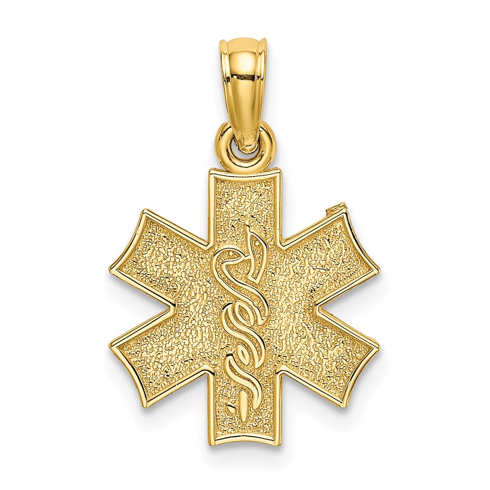 10XM524.jpg 10K Medical Jewelry Symbol Pendant - Image 1