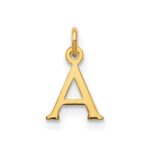 10KY Cutout Letter A Initial Charm