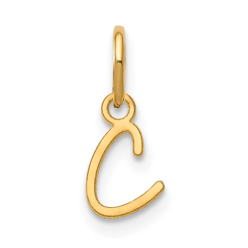 10XNA1305Y_C.jpg 10KY Upper case Letter C Initial Charm - Image 1