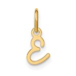 10KY Upper case Letter E Initial Charm