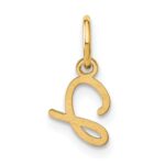 10KY Upper case Letter J Initial Charm - Image 3