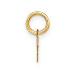 10KY Upper case Letter V Initial Charm - Image 2