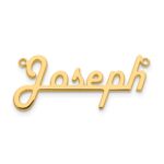 10k Yellow Gold Underlined Name Plate