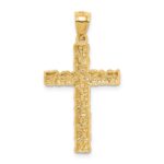 10K Nugget Cross Pendant - Image 4