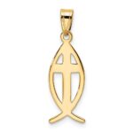 10k Ichthus Fish Pendant - Image 4