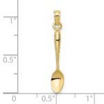 10K 3-D Table Spoon Pendant - Image 3