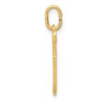 10k Yellow Gold Letter r Initial Charm - Image 2