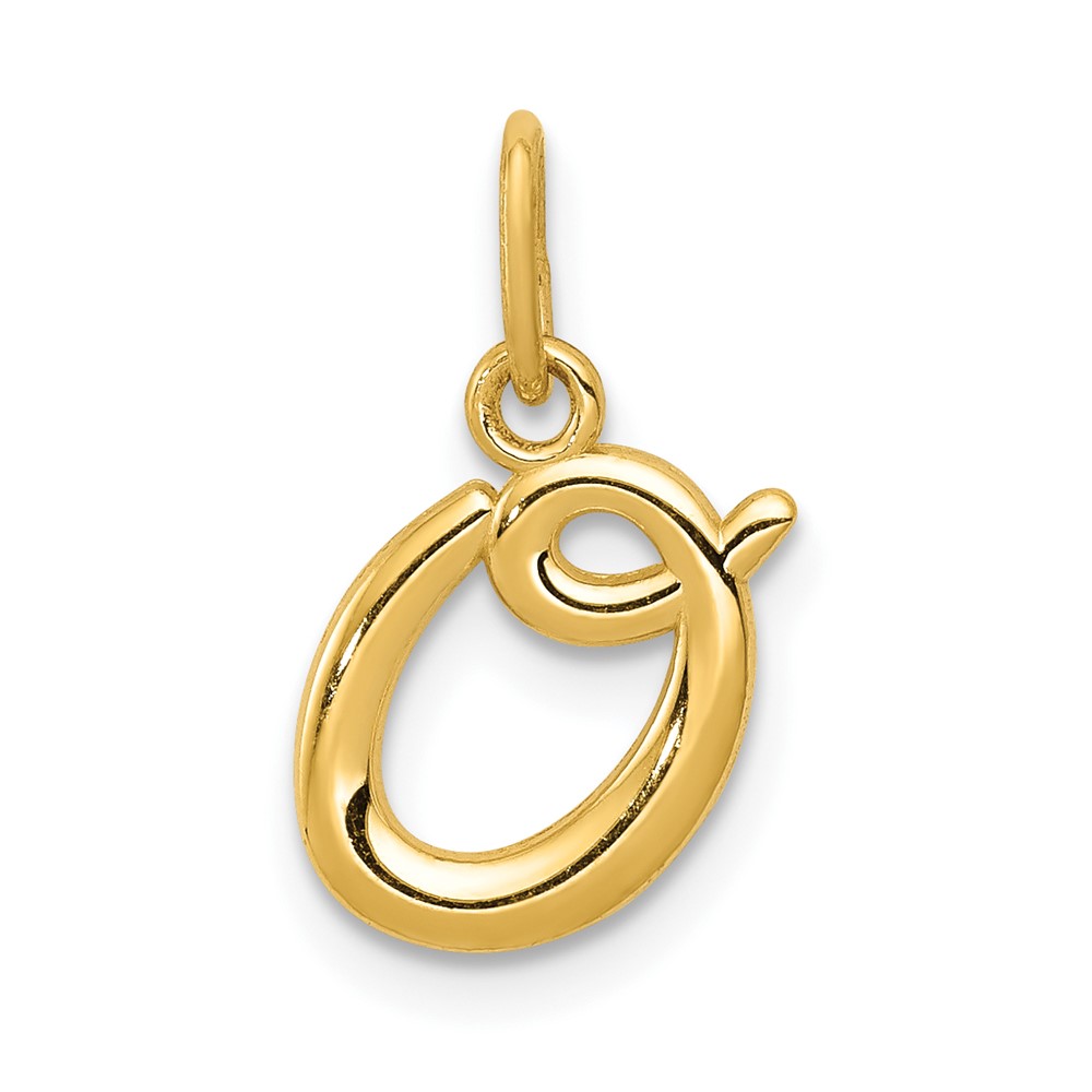 10YC1060O.jpg 10k Yellow Gold Letter o Initial Charm - Image 1