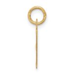 10k Large Slanted Block Initial E Charm - Image 2