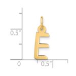 10k Large Slanted Block Initial E Charm - Image 4