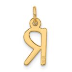 10k Large Slanted Block Initial R Charm - Image 3