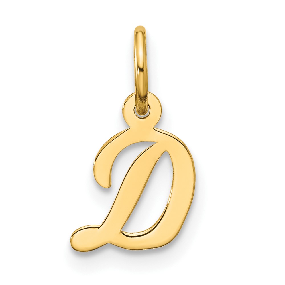 10YC1556D.jpg 10k Small Script Initial D Charm - Image 1