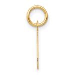 10k Small Slanted Block Initial J Charm - Image 2