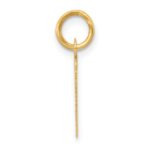 10k Small Slanted Block Initial M Charm - Image 2