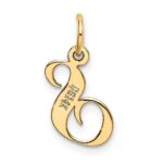 10K Small Fancy Script Initial S Charm - Image 4