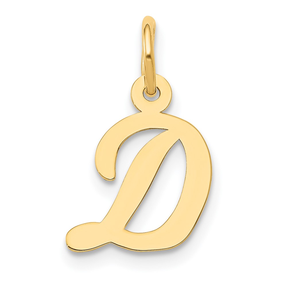 10YC658D.jpg 10k Small Script Initial D Charm - Image 1
