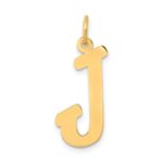 10k Small Script Initial J Charm