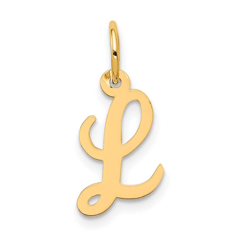 10YC658L.jpg 10k Small Script Initial L Charm - Image 1