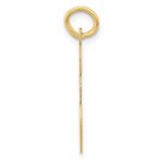 10k Large Script Letter E Initial Charm - Image 2