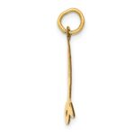 10k Large Script Letter L Initial Charm - Image 2