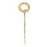 10k Large Script Letter V Initial Charm - Image 2