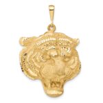 10k Tigers Head Pendant
